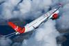 Virgin Atlantic A350 in flight