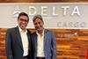 Vishal Bhatnagar, managing director cargo operations at Delta Cargo, and Kevin Vaz, founder of Orga Dynamics. Photo: Delta Cargo