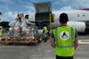 Loading relief goods in Antigua for Montego Bay post Hurricane Melissa