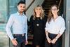 From left to right: Wajdi Zarraa, Caroline Bourge and Eden Pignot. Photo: Air Charter Service