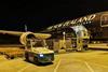 Air New Zealand B787 unloads cargo on tarmac in Guangzhou