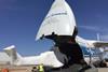 Volga-Dnepr An124 loading a helicopter
