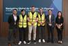Left to right: Bert Ng, head of commercial and operations, Hacis; Henry Yeung, senior warehouse manager, Flexport; Derek Bushaw, head of airfreight Greater China, Flexport; Daniel Sanvicente, senior vice president, head of APAC, Flexport; Ringo Chan, exec