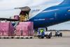 Silk Way cargo loading Photo CVG