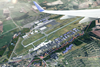 Ilustration of Airport City development at Billund Airport