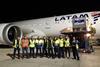 LATAM cargo-only passenger flights SCL-MEX