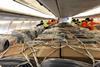 Lufthansa A330 Cabin loaded with cargo