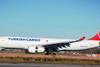 Turkish A330-200F taking off from Liege