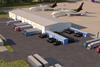 UPS sorting facility rendering Tampa Florida