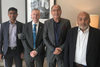 e-CARGOWARE (L-R) Ramesh Darbha, Steve Hill, Des Vertannes and Arun Singh