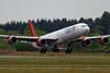 One of European Aviation’s A340-600s departs Bournemouth