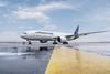 Lufthansa Cargo freighter on the apron