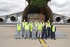 June 30 Volga-Dnepr Airlines AN124 crew on the arrival to Vatry of the last flight