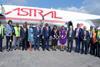 Astral team at launch of Tel Aviv flights Photo Astral Aviation