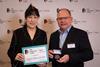 Liz Barclay, Small Business Commissioner (L) and Michael Hasking, Infinity Logistics