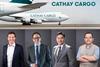 From left to right: George Edmunds, James Evans, Frosti Lau and Tim Wong. Photo: Cathay Pacific