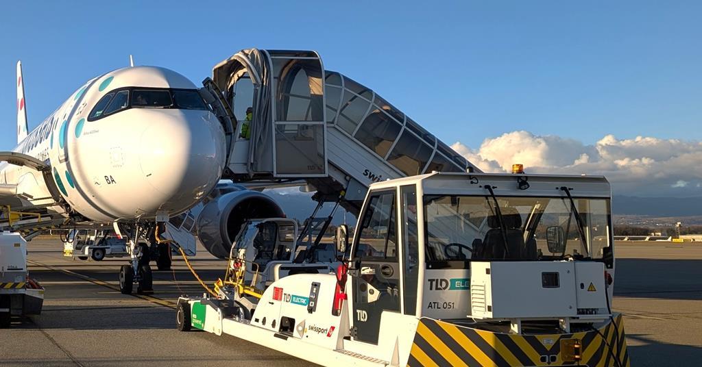 Swissport completes first fully electric aircraft turnaround in Switzerland