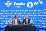 Loay Mashabi, CEO and MD, Saudia Cargo (left) and John Batten, chief executive, Gateway Services, EMEAA, WFS