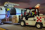 Falcon 20 being loaded with hops