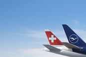 Lufthansa Cargo and Swiss WorldCargo aircraft tails