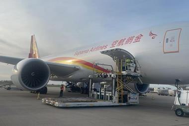 Suparna Boeing 777F at Liege Airport