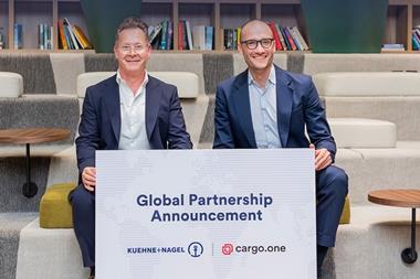 Holger Ketz, K+N (L) and Moritz Claussen, cargo.one