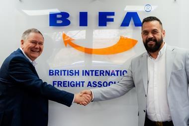 BIFA's Steve Parker (L) and TAPA EMEA's Harry Hughes