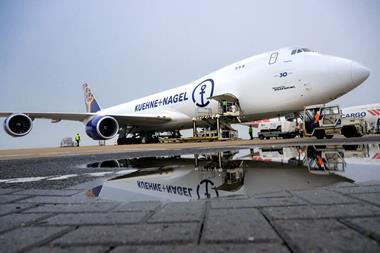 Airfreight profits down, turnover up at Kuehne+Nagel