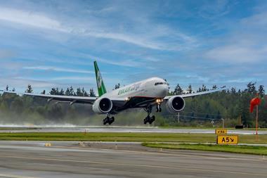EVA Air freighter