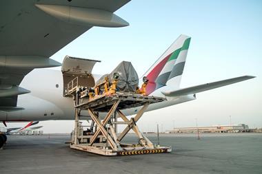 Emirates SkyCargo, engine shipment