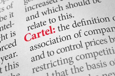 Definition of the word Cartel in a dictionary
