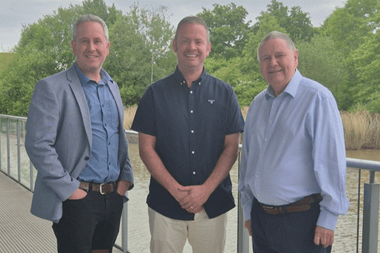 Left to right: Ian Mallon, Keith Baguley and Steve Parker