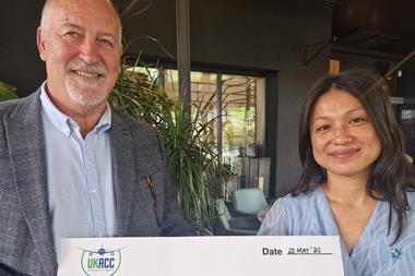 David Stroud (L), UKACC and Soya Cutts, Alzheimer's Society