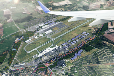 Ilustration of Airport City development at Billund Airport