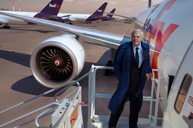 Frederick Smith entering FedEx Boeing 777F