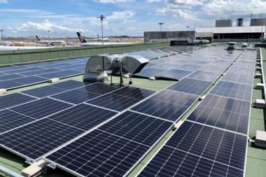 dnata solar energy on roof at Changi Airport Photo Changi Airport