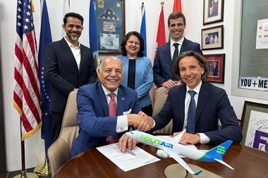 Hamdi Osman, founder and chief executive of SolitAir (left) and Yoram Allalouf, partner at World Star Aviation