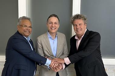 From left to right: Ashwin Bhat, CEO of Lufthansa Cargo; Alain Chisari, head of Swiss WorldCargo; Jan Krems, president, United Cargo
