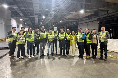 Joint team at Hong Kong Airport