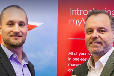 cargo.one's Veit Dinges and Virgin Cargo's Phil Wardlaw Source: cargo.one