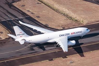 CMA CGM has lauched a Paris to Mumbai route using an A330F. Photo: CMA CGM