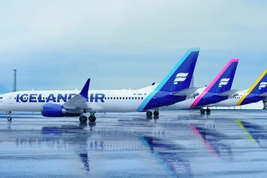 Icelandair aircraft on the tarmac