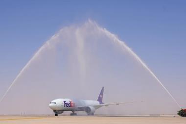 First FedEx flight to Saudi Arabia