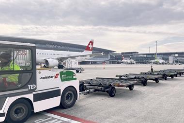 Swissport operations at Zurich Airport