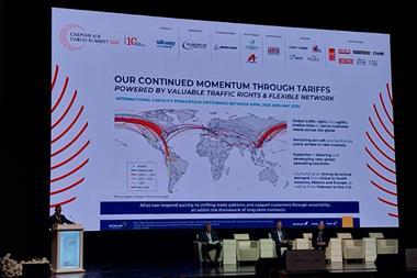 Martin Drew Atlas Air speaking at Caspian Air Cargo Summit