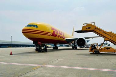 DHL aircraft in Hanoi