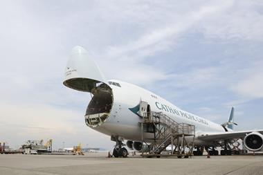 Cathay Pacific freighter, Jan 2023