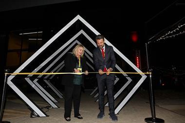 Executive Mayor, Alderman, Tania Campbell and Clement Blanc, DHL GF. Source DHL GF