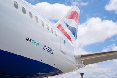 IAG Cargo logo on BA aircraft