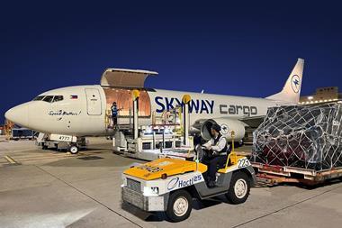 Skyway Airlines' Boeing 737F handled by Hactl